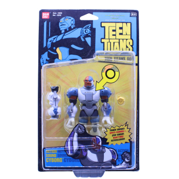 Teen Titans Cyborg Action Sound Figur (2004) OVP – Bandai | hoppla-stuff.de